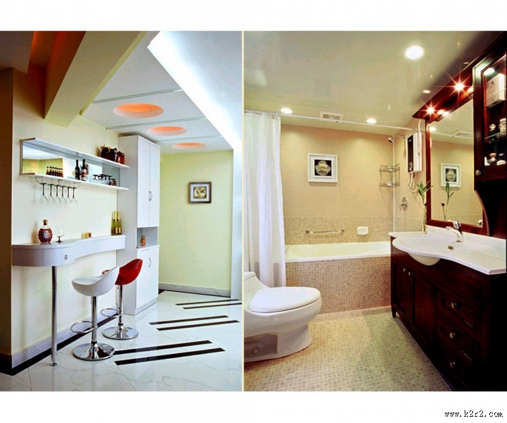 黄色系卫生间设计图片大全