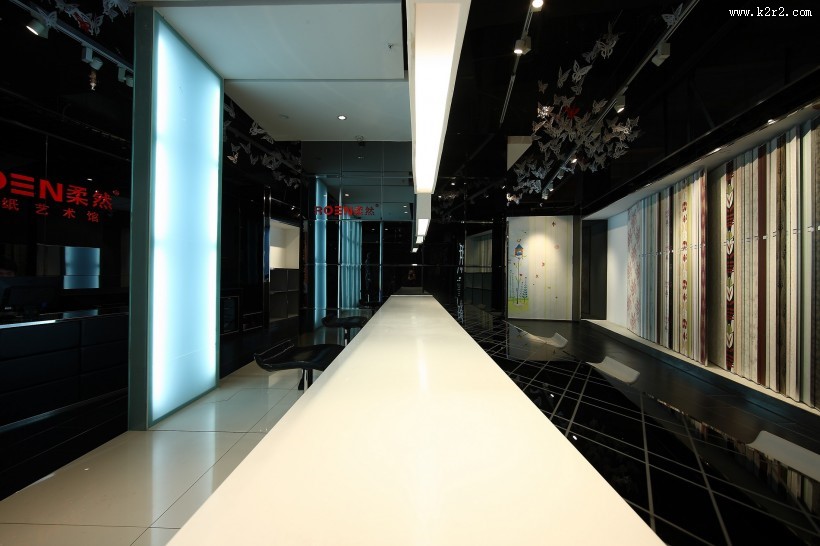 柔然壁纸的展示空间设计图片