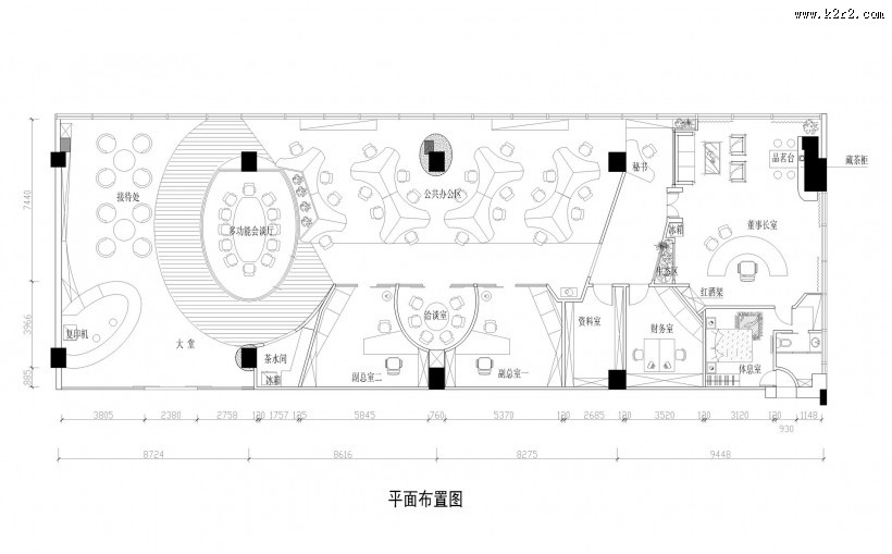 地标建筑群中的雕塑-林志宁室内设计作品图片