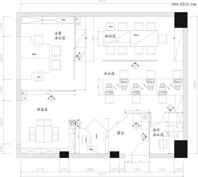 缔造组办公室室内设计图片