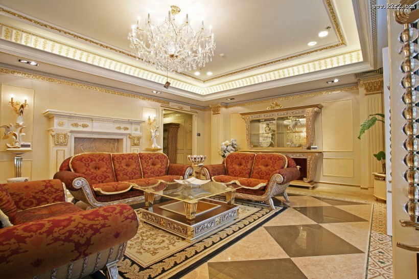 梵豪森五宅样品房-罗马印象室内设计图片