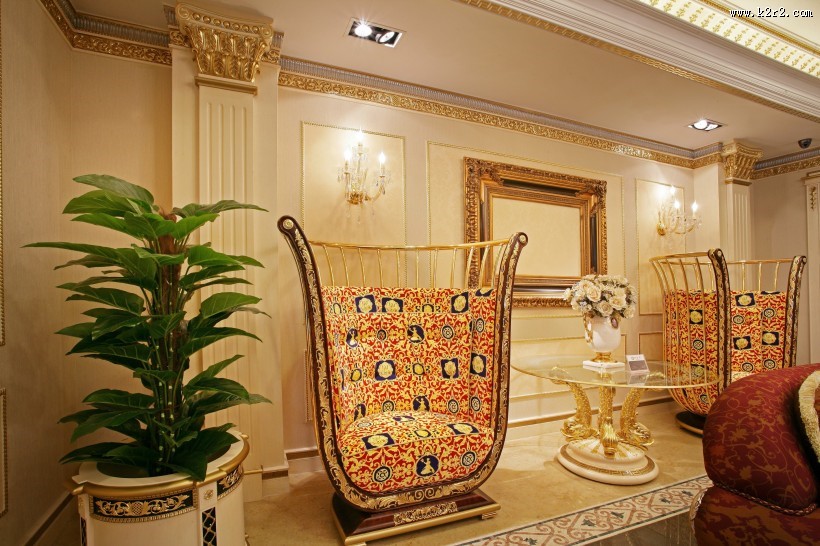 梵豪森五宅样品房-罗马印象室内设计图片