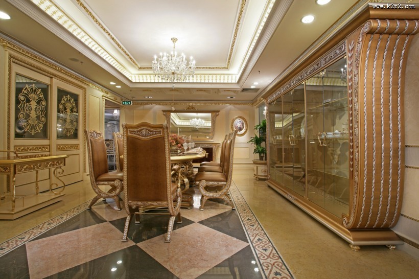 梵豪森五宅样品房-罗马印象室内设计图片