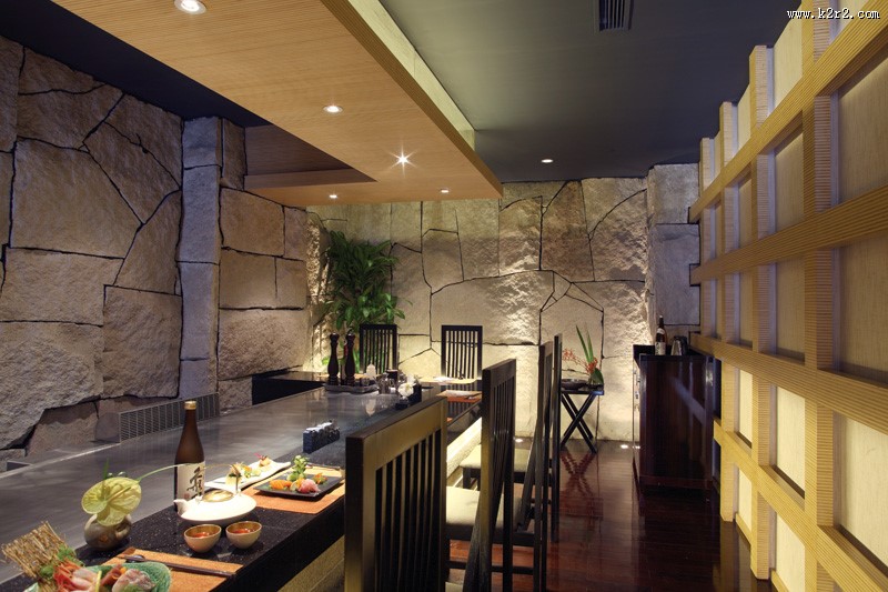 蓝日本餐厅装潢设计图片