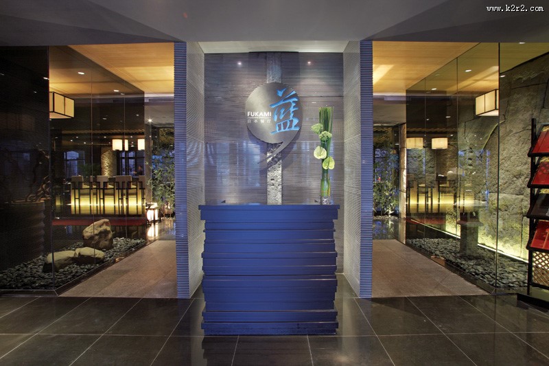 蓝日本餐厅装潢设计图片