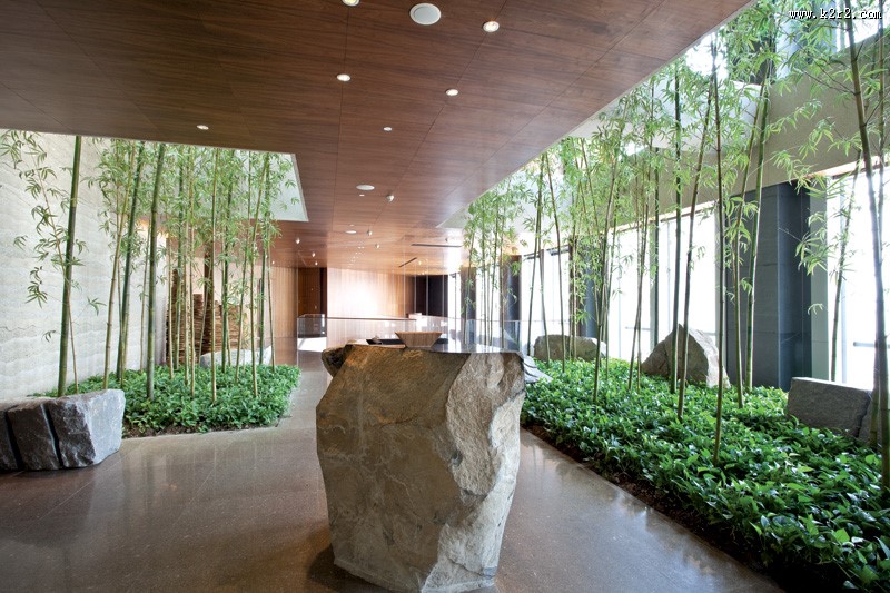 空中花园-日式风格餐厅装潢设计图片