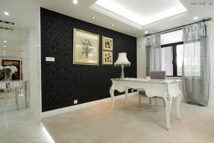 白色欧式风格室内装修图片