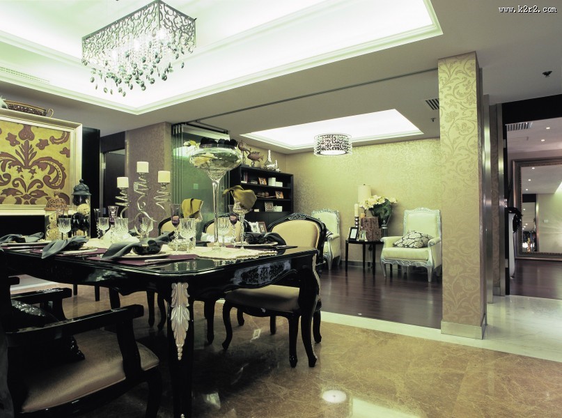 北京官园西派公寓E型样板房室内设计图片