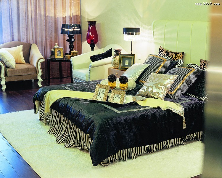 北京官园西派公寓E型样板房室内设计图片