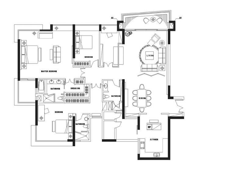 凯旋新世界样板间装修设计图片