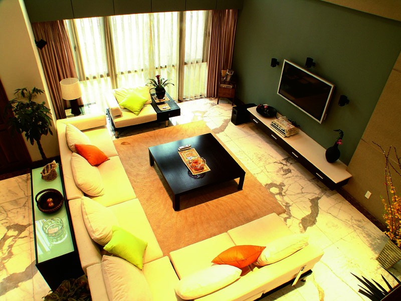 春江花园联体别墅样板间图片