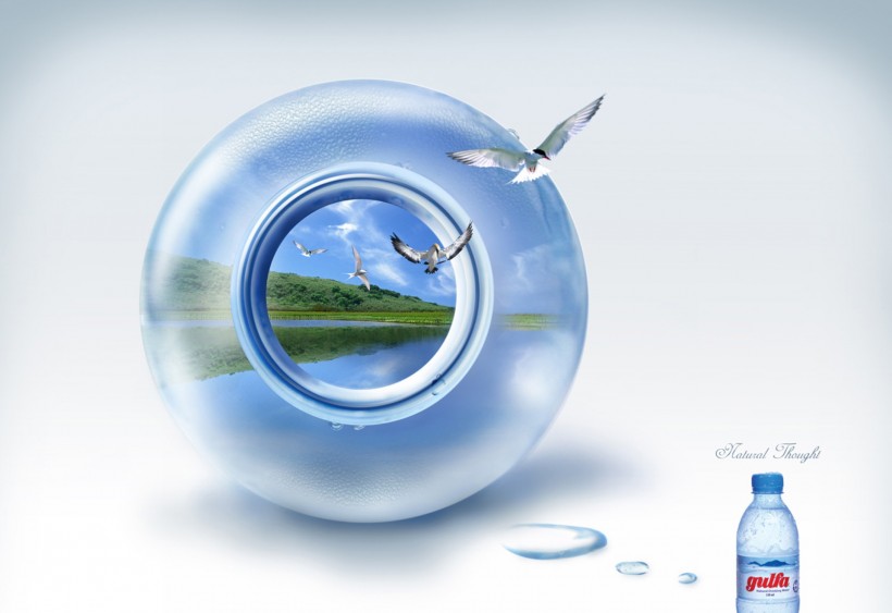 矿泉水广告创意图片