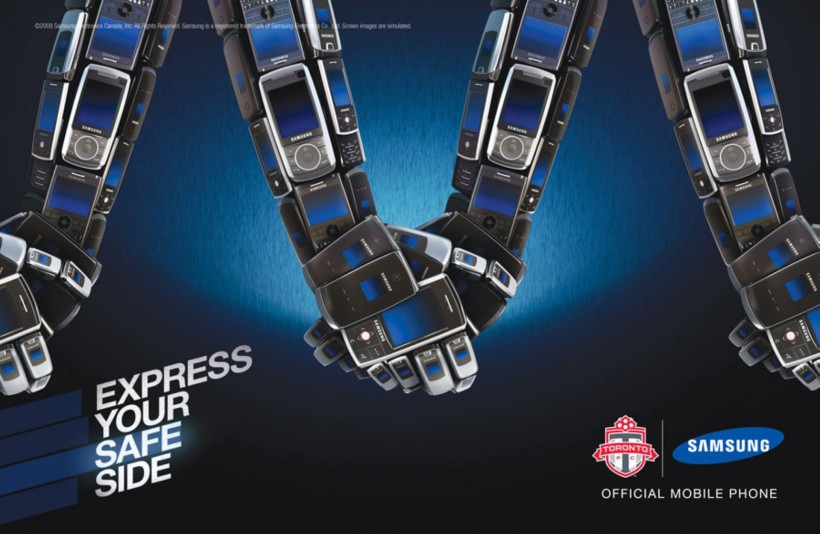 三星手机创意海报图片