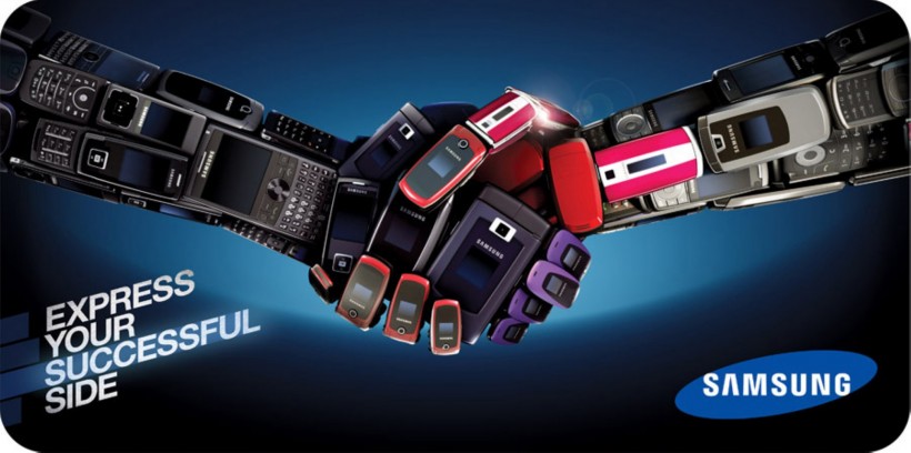 三星手机创意海报图片