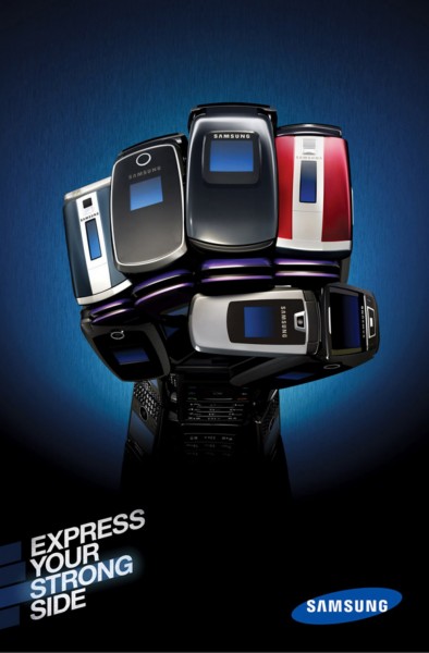 三星手机创意海报图片