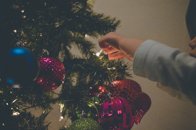 装饰精美的圣诞树图片大全