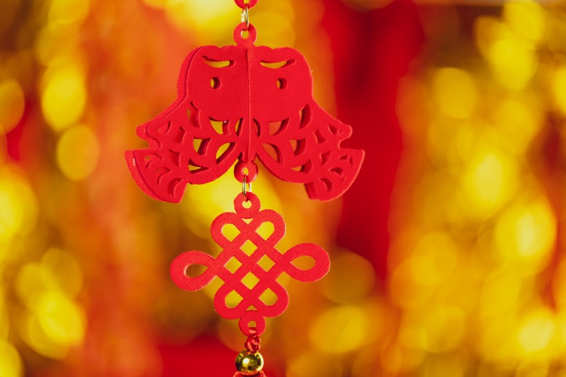 红色喜庆新年挂件图片