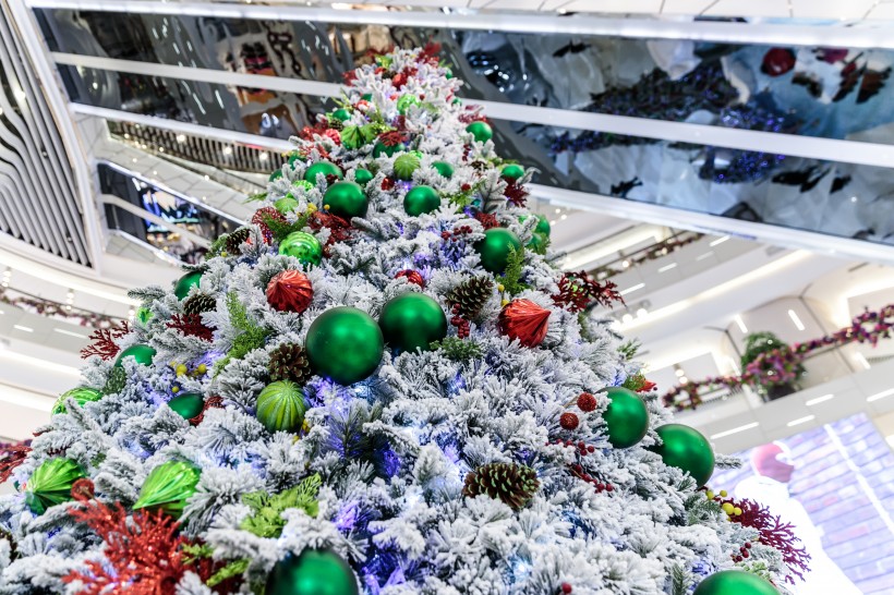 圣诞节可爱圣诞树装束图片