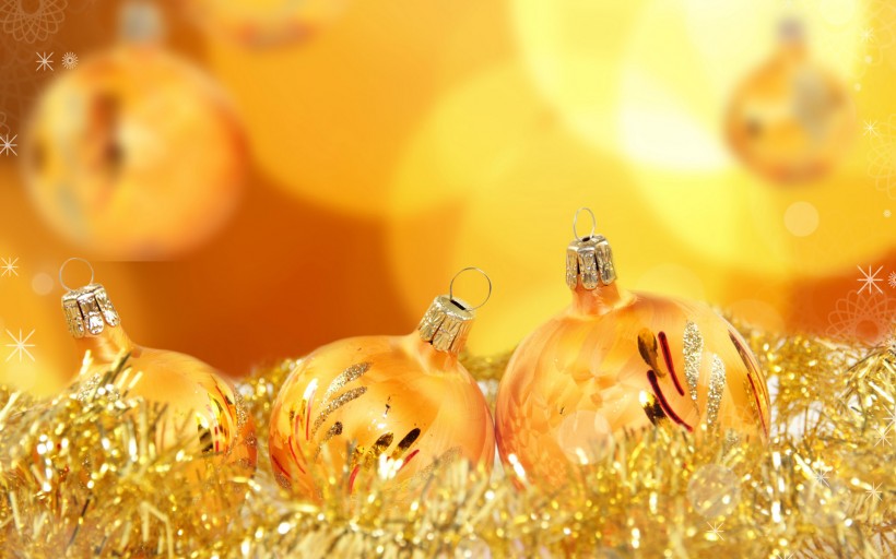 精选圣诞节彩球图片素材大全