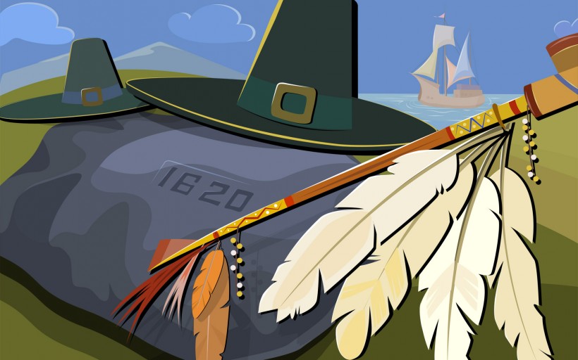 感恩节绘画作品图片