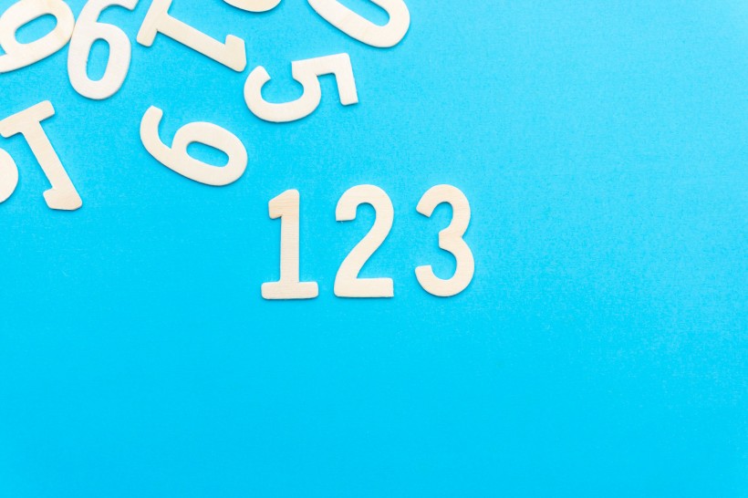 平铺数字背景素材图片大全