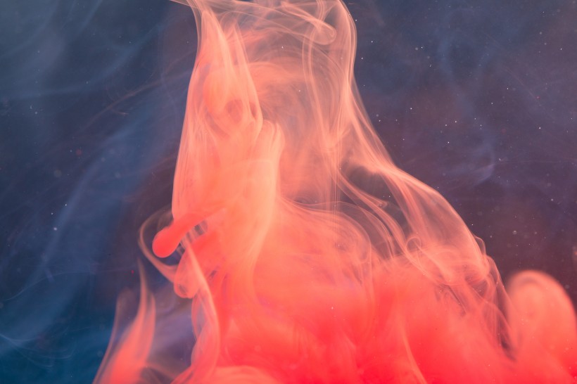 橙色色彩流动背景图片