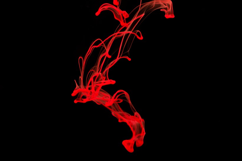 橙色色彩流动背景图片