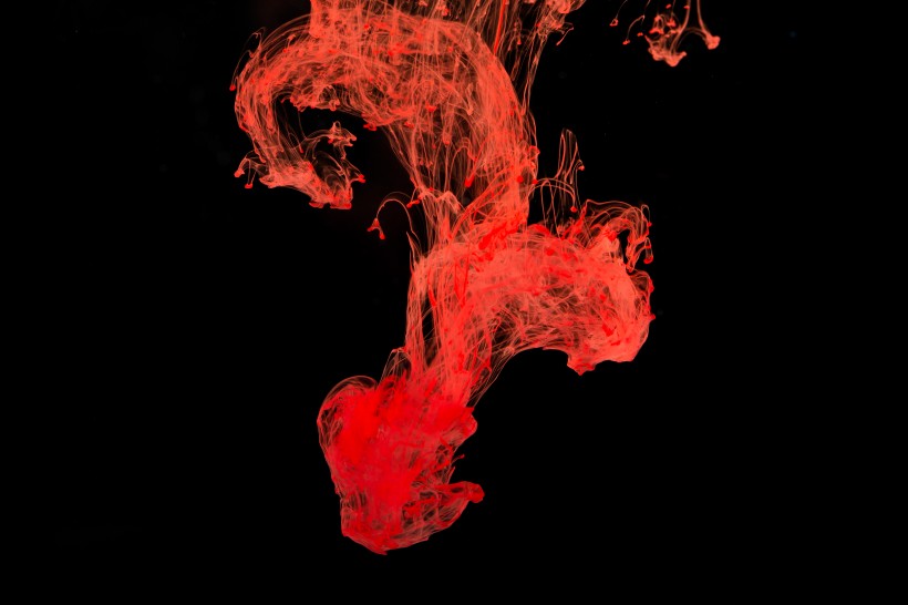 橙色色彩流动背景图片