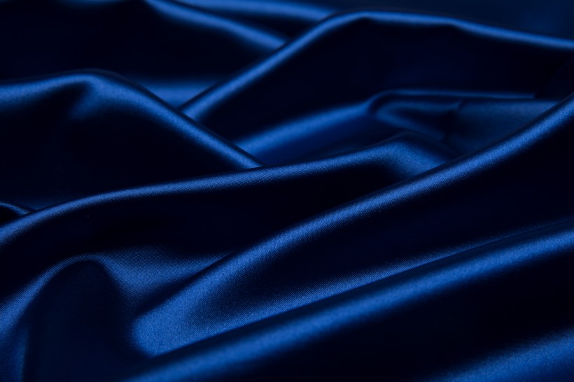 蓝色丝绸背景图片