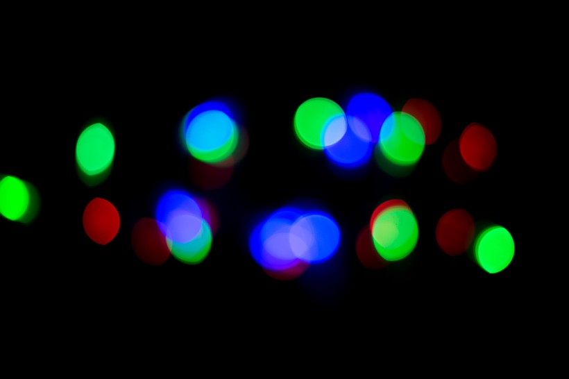 霓虹灯亮点虚化背景图片