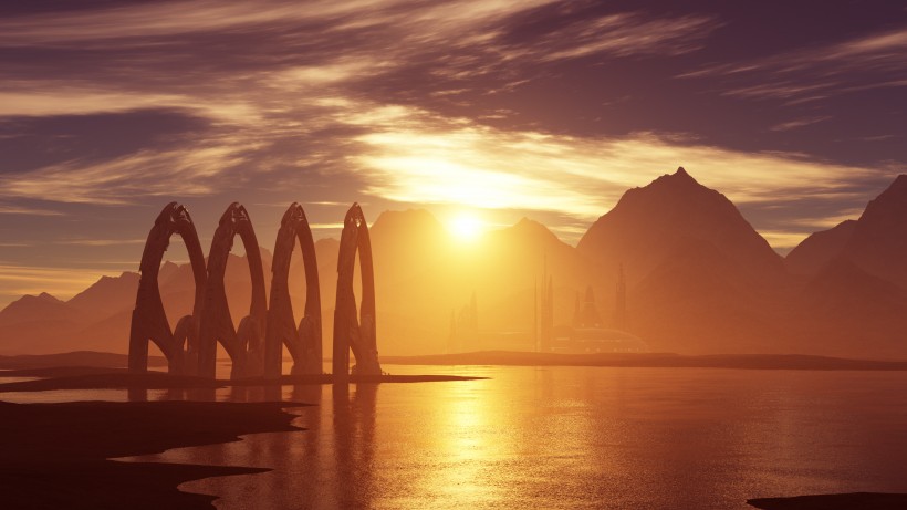 创意城市空间素材图片