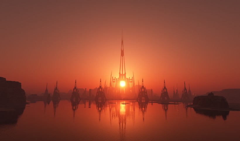 创意城市空间素材图片