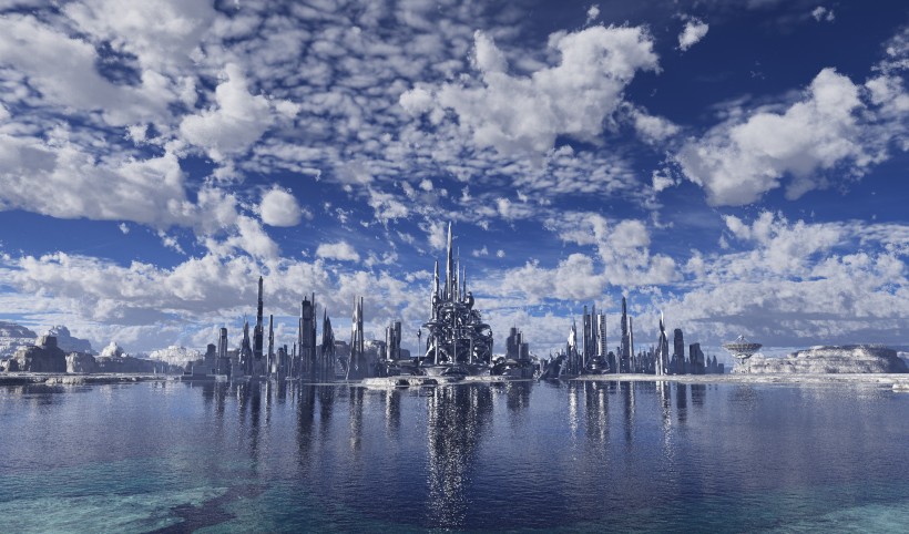 创意城市空间素材图片