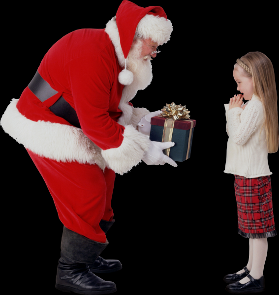 圣诞老人透明背景素材图片