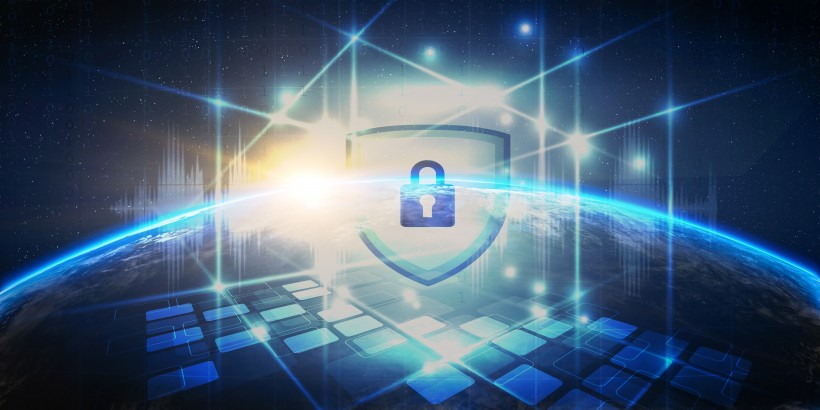 唯美的科技线条背景图片