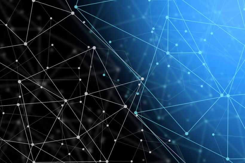 唯美的科技线条背景图片