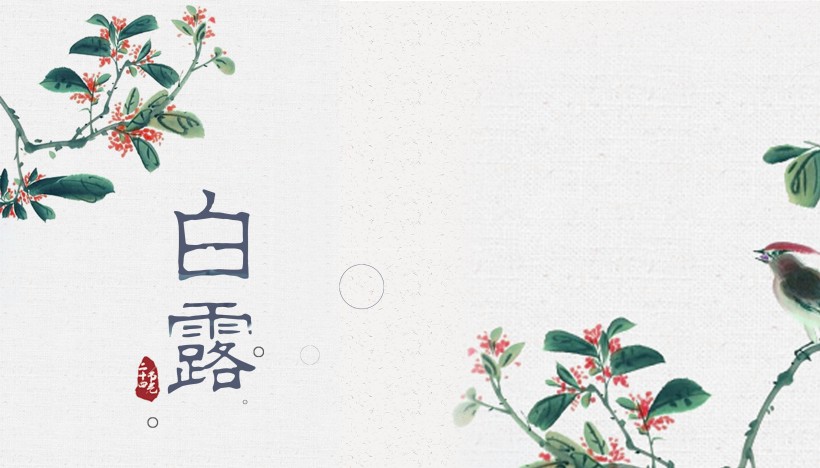 二十四节气之白露设计素材图片