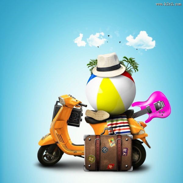 旅游主题元素设计图片大全