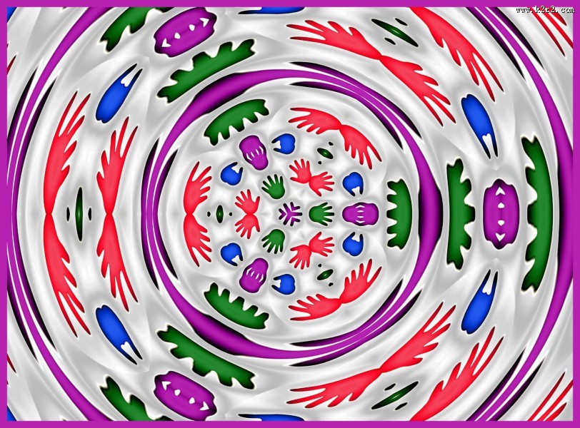 扩散的圆形花纹背景图片