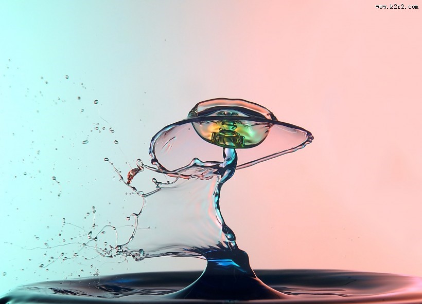 四处飞溅的水花背景图片