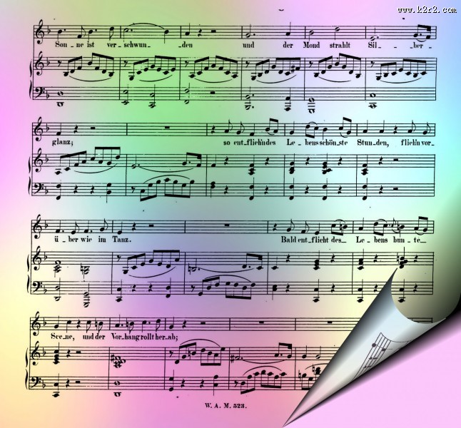 乐谱音符图片大全