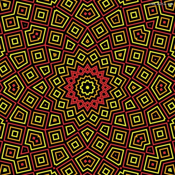 扩散型花纹背景图片