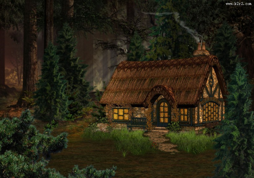 影楼奇幻摄影背景图片