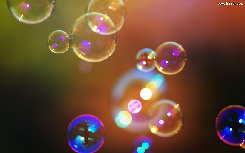 七彩泡泡图片
