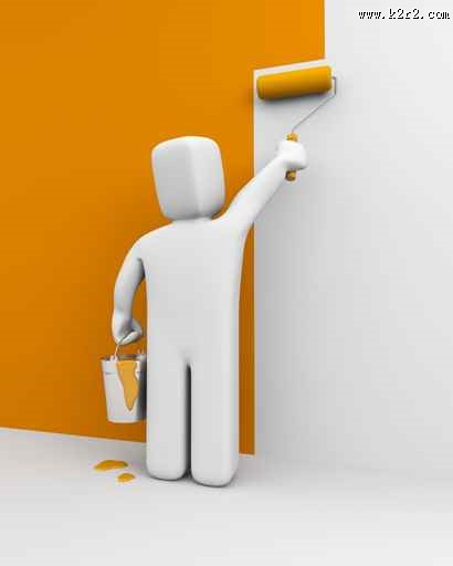 3D小人刷漆图片(500px-1000px)