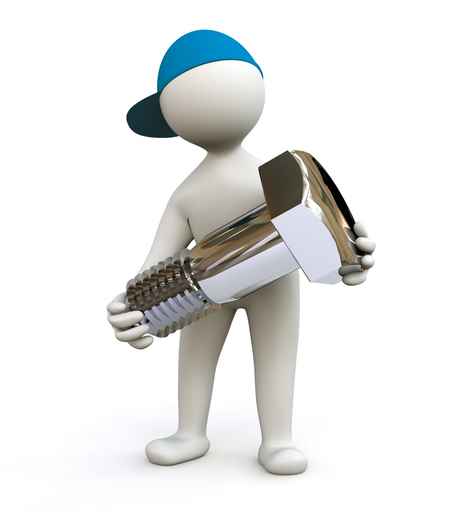 3D小人与螺丝刀图片（500px左右小图）大全