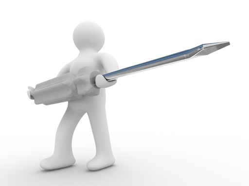 3D小人与螺丝刀图片（500px左右小图）大全