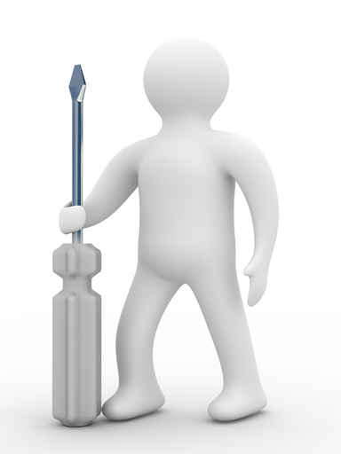 3D小人与螺丝刀图片（500px左右小图）大全