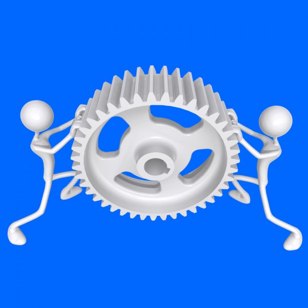 罕见！灰色3D小人（850×850）图片