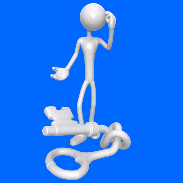 罕见！灰色3D小人（850×850）图片